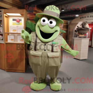 Olive Ray mascot costume...