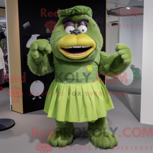 Green Gorilla mascot...