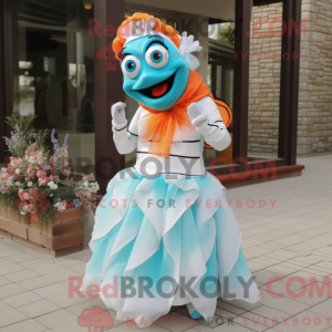 Turkis klovnefisk maskot...