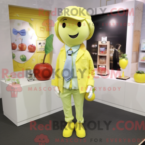 Lemon Yellow Apple mascot...