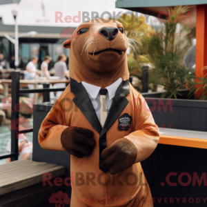 Rust Sea Lion mascot...