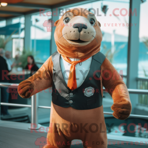 Rust Sea Lion mascot...