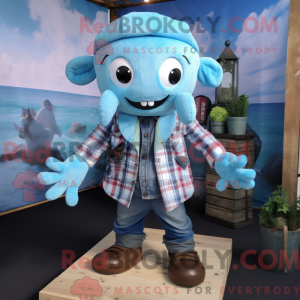 Sky Blue Kraken mascot...