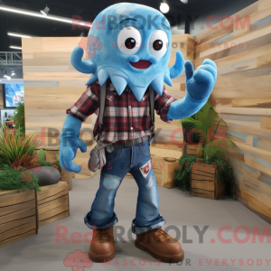 Sky Blue Kraken mascot...