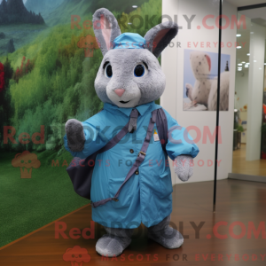 Blue Wild Rabbit maskot...