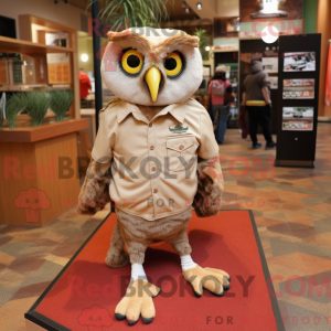 Postava maskota Tan Owl...