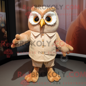 Postava maskota Tan Owl...
