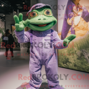 Lavender Frog mascot...