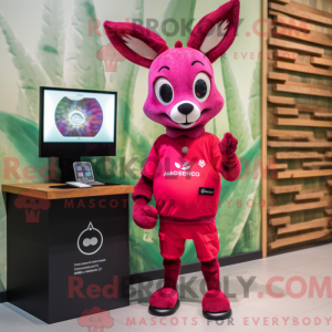 Magenta Roe Deer mascot...