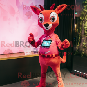 Magenta rådyr maskot...