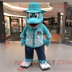 Teal Ice mascottekostuum...