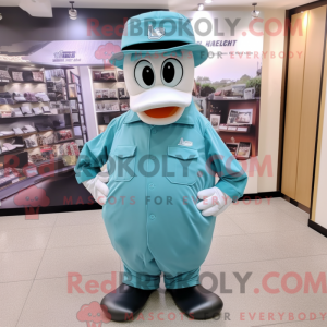 Teal Ice mascottekostuum...