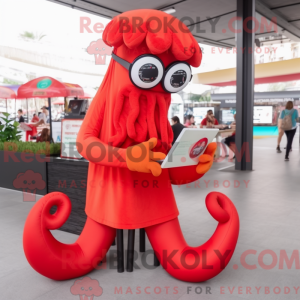 Red Fried Calamari mascot...