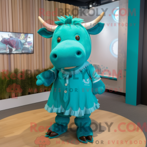 Turkis Bull-maskotkostyme...
