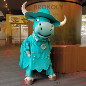 Turkis Bull-maskotkostyme...