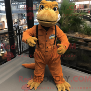 Rust Komodo Dragon mascot...