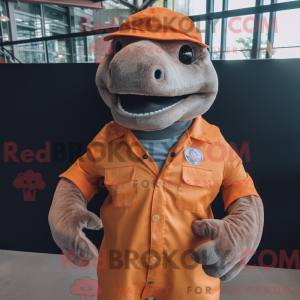 Rust Komodo Dragon maskot...