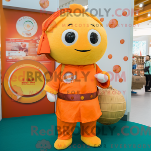 Disfraz de mascota naranja...