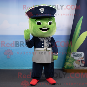 Navy vannmelon maskot drakt...