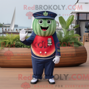 Navy vandmelon maskot...
