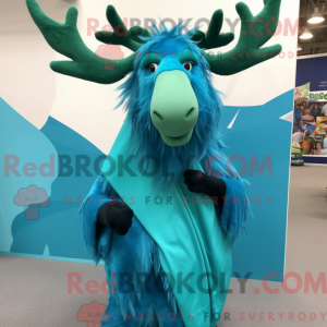 Cyan Irish Elk máscara...