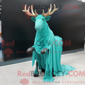 Cyan Irish Elk máscara...