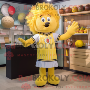 Yellow Juggle mascot...