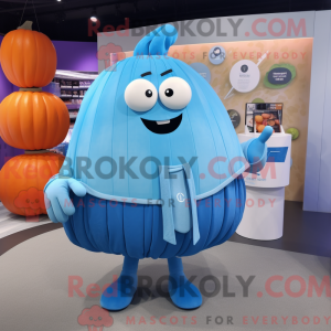 Blue Pumpkin mascot costume...