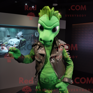 Green Sea Horse maskot...