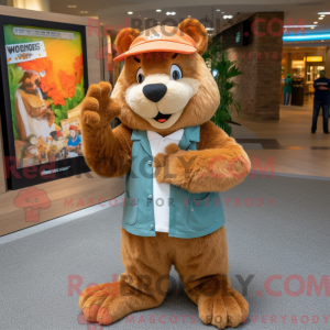 Costume mascotte de castor...