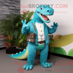 Cyaan Iguanodon...