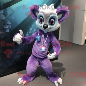 Lavendel Lemur maskot...