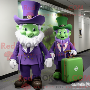 Lavendel Leprechaun maskot...