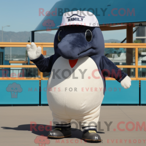 Navy Humpback Whale mascot...