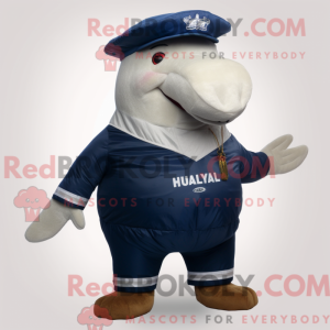 Navy Humpback Whale mascot...