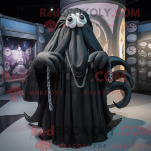 Black Kraken mascot costume...