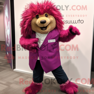 Magenta Porcupine mascot...