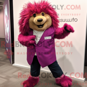 Magenta Porcupine maskot...
