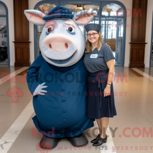 Postava maskota Navy Pig...