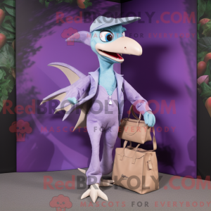 Lavendel Pterodactyl maskot...