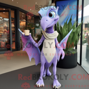 Lavendel Pterodactyl maskot...