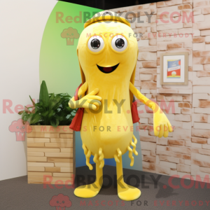 Lemon Yellow Squid mascot...