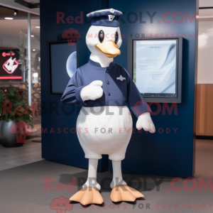 Navy Swans mascot costume...