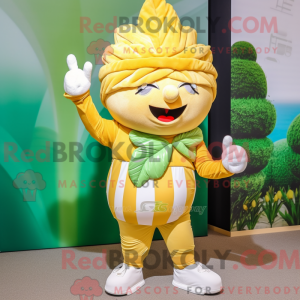 Gold Turnip mascot costume...