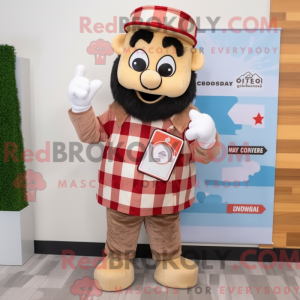 Cream Phone mascot costume...