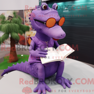 Lilla krokodille maskot...