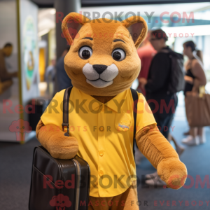 Personaggio mascotte giallo...