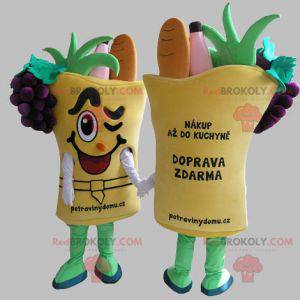 Plantaardige mand mascotte. Plantaardige mascotte -