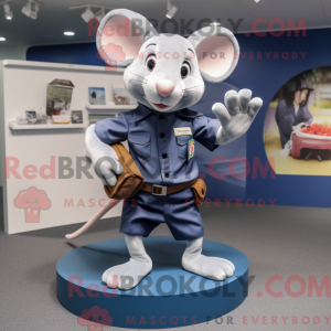 Navy Mouse maskotdraktfigur...