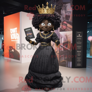 Black Queen mascot costume...